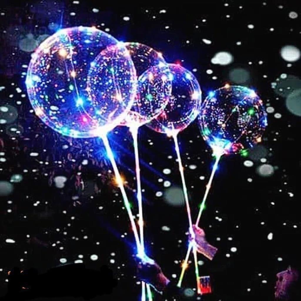 GH 565. Balon Led Rainbow / Balon Nyala Warna-warni