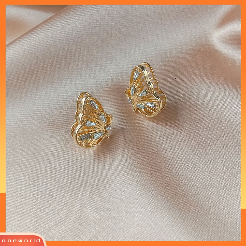 [WOD] Wanita Lady Fashion Sederhana Indah Kupu-Kupu Anting Ear Stud Perhiasan Hadiah