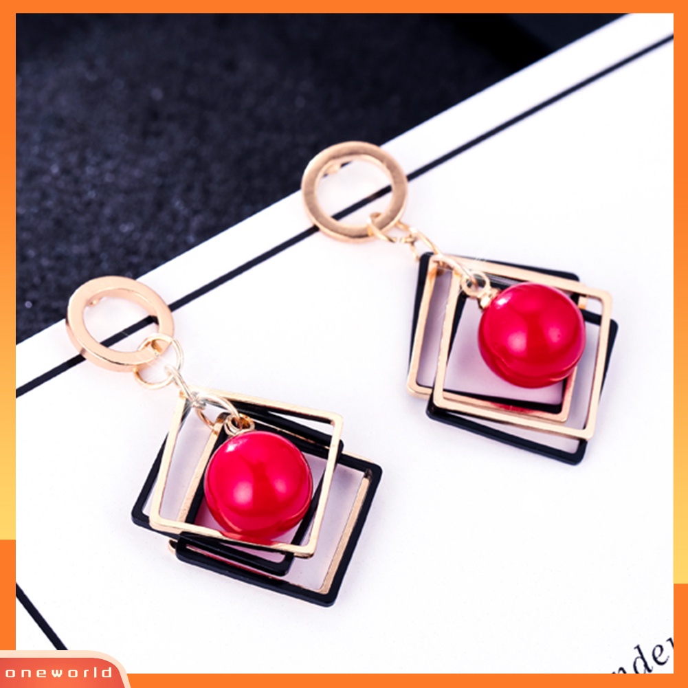 [WOD] Wanita Fashion Bentuk Karangan Bunga Lucu Multicolor Alloy Ear Stud Earrings Perhiasan Hadiah