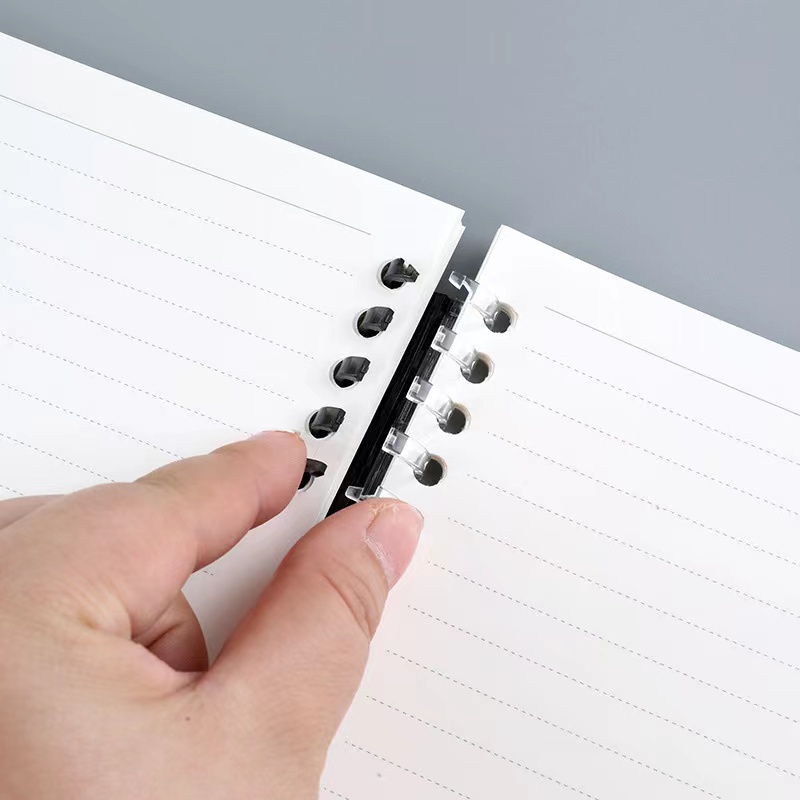 Buku Vivid Lose Leaf Binder A5 60 Halaman Warna PastelA5 Spiral Buku Bulk Coil Notebook Buku Pegangan Siswa Transparan Shell Cover Kartun Lucu Sederhana