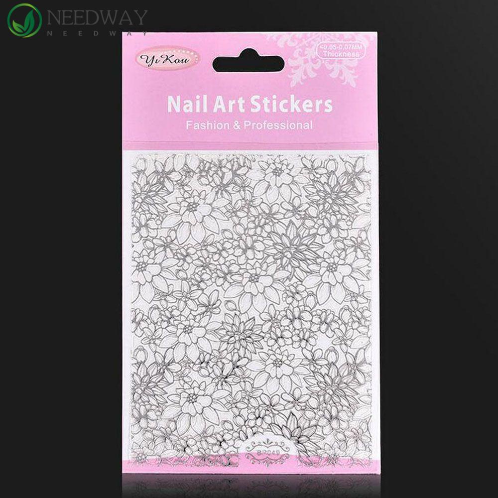 Needway Stiker Nail Art Fashion Manicure 1lembar Timbul