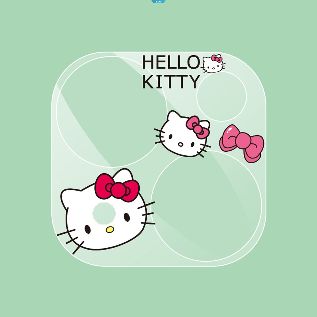 Sanrio Kartun Masker Belakang Full Transparan Kuromi My Melody HelloKitty Kawaii Phone Rear Mirror Sticker Untuk IPhone [ZK]