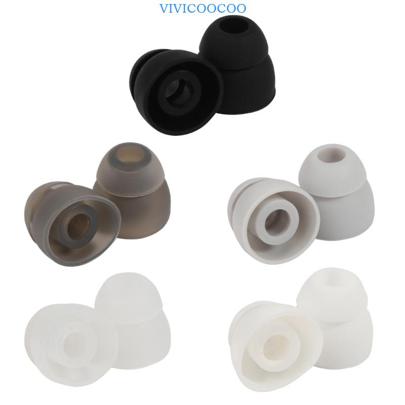 Vivi Double Flange Ear Tips Earpads Pengganti Headphone in-Ear Lubang Dalam4 5mm