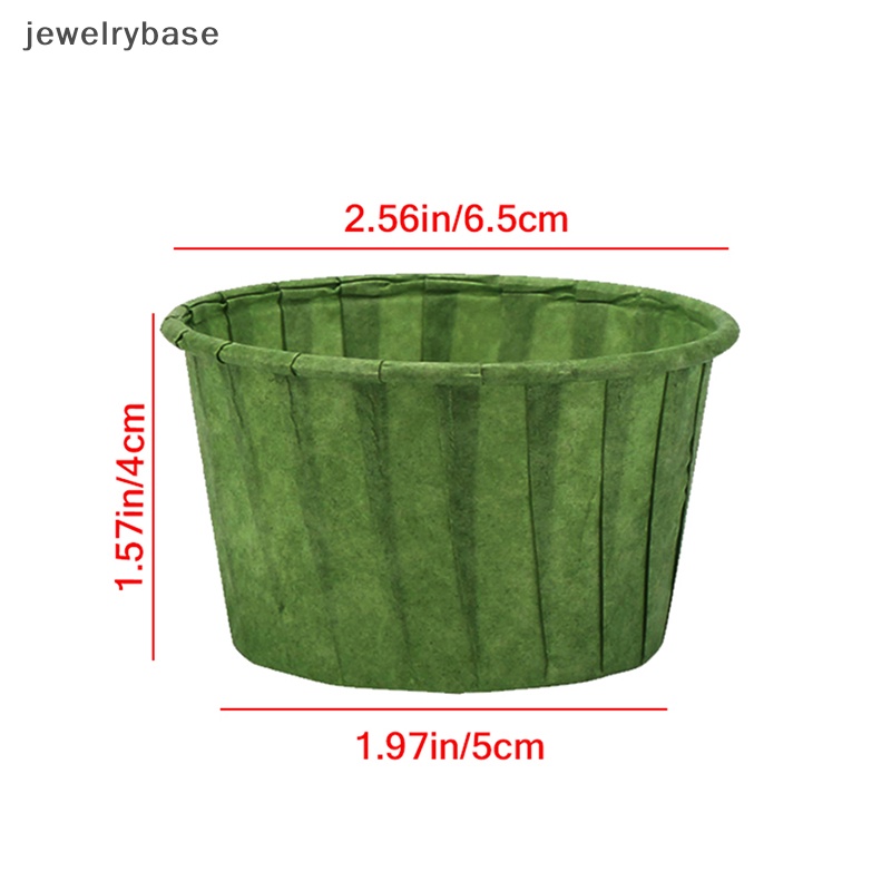 [jewelrybase] 50pcs Muffin Dessert Holder Cupcake Liner Pembungkus Kue DIY Baking Cup Tray Butik