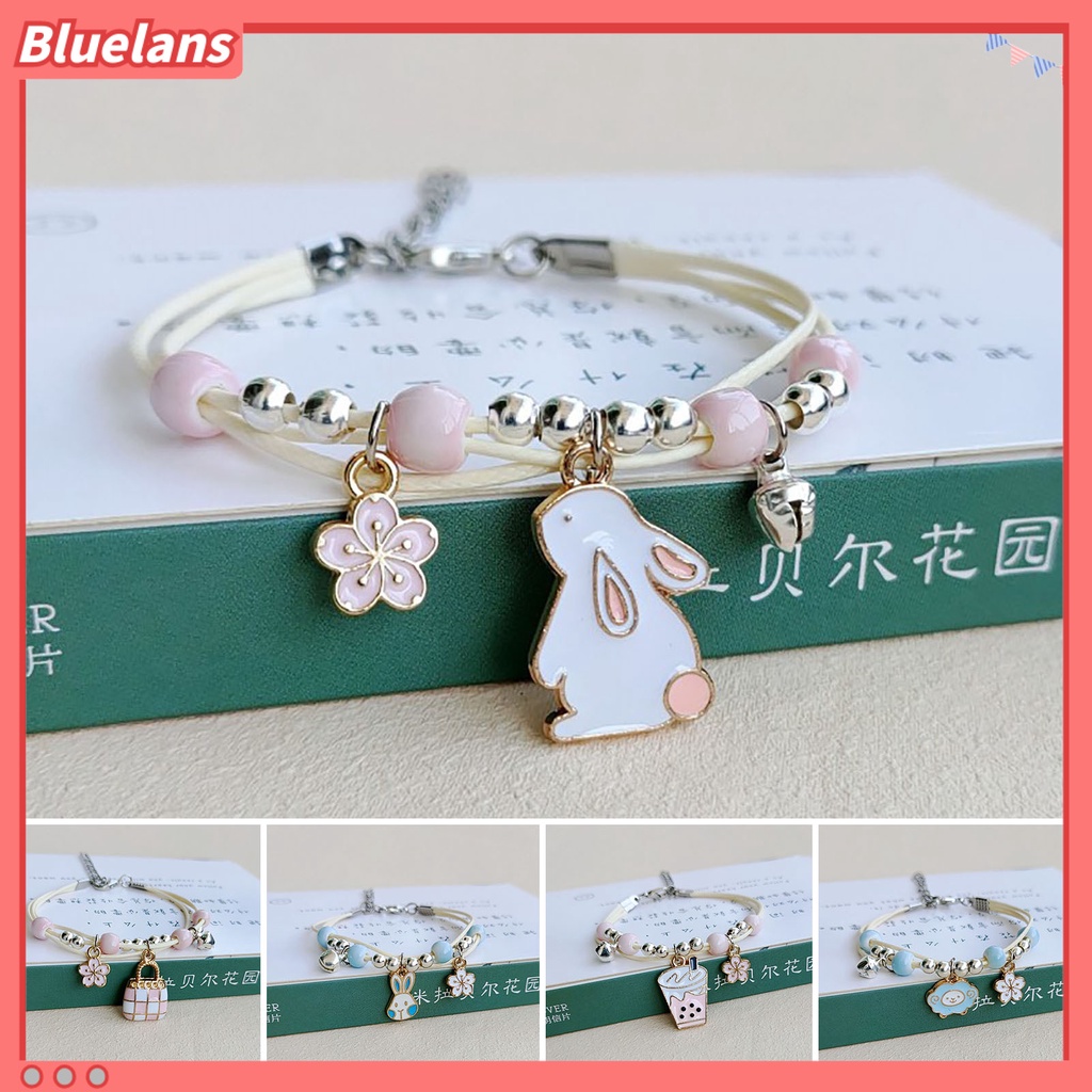 [BLS] Fashion Gelang Minimalis Indah Pengerjaan Halus Indah Menggemaskan Sehari-Hari Memakai Paduan Kartun Kelinci Kid Gelang Untuk Perempuan
