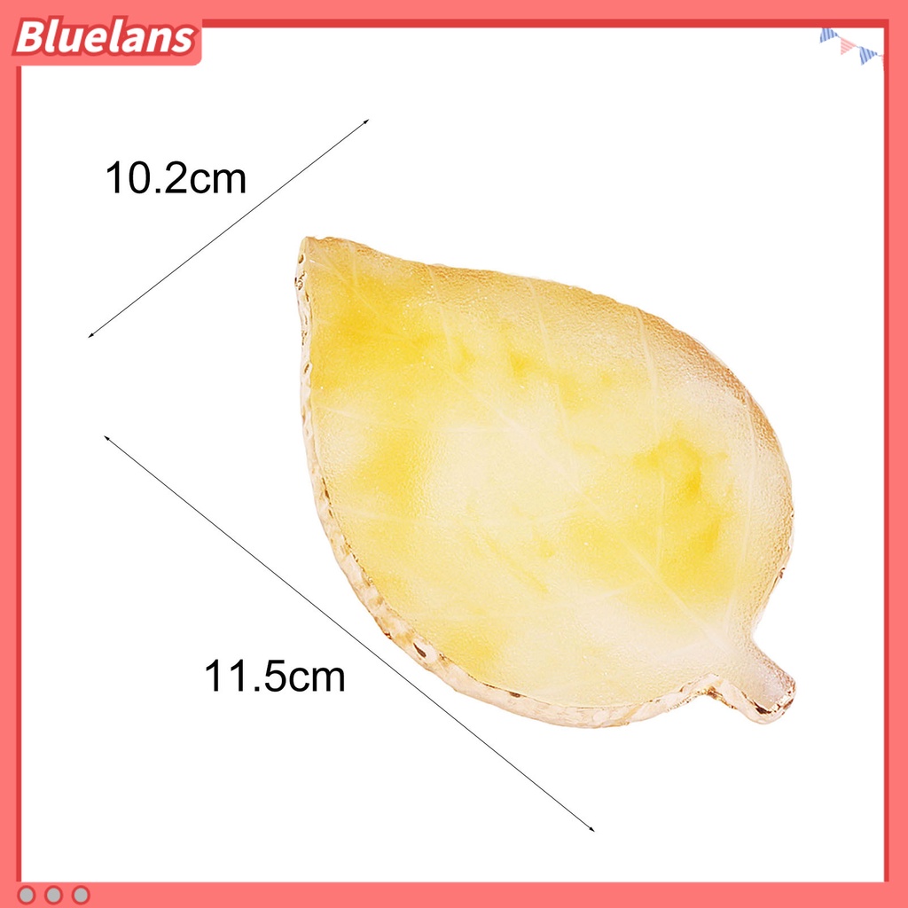 [BLM] Palet Kutek Burr Free Permukaan Halus Bisa Dicuci Mix Warna Agate Leaf Shaped Nail Gel Polish Colors Mixing Palette Perlengkapan Kuku