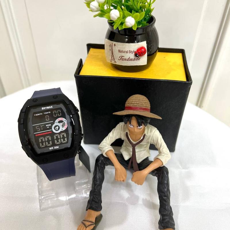 Jam Tangan Digital Pria SKYMAX WaterResist Strap Ruber 2209
