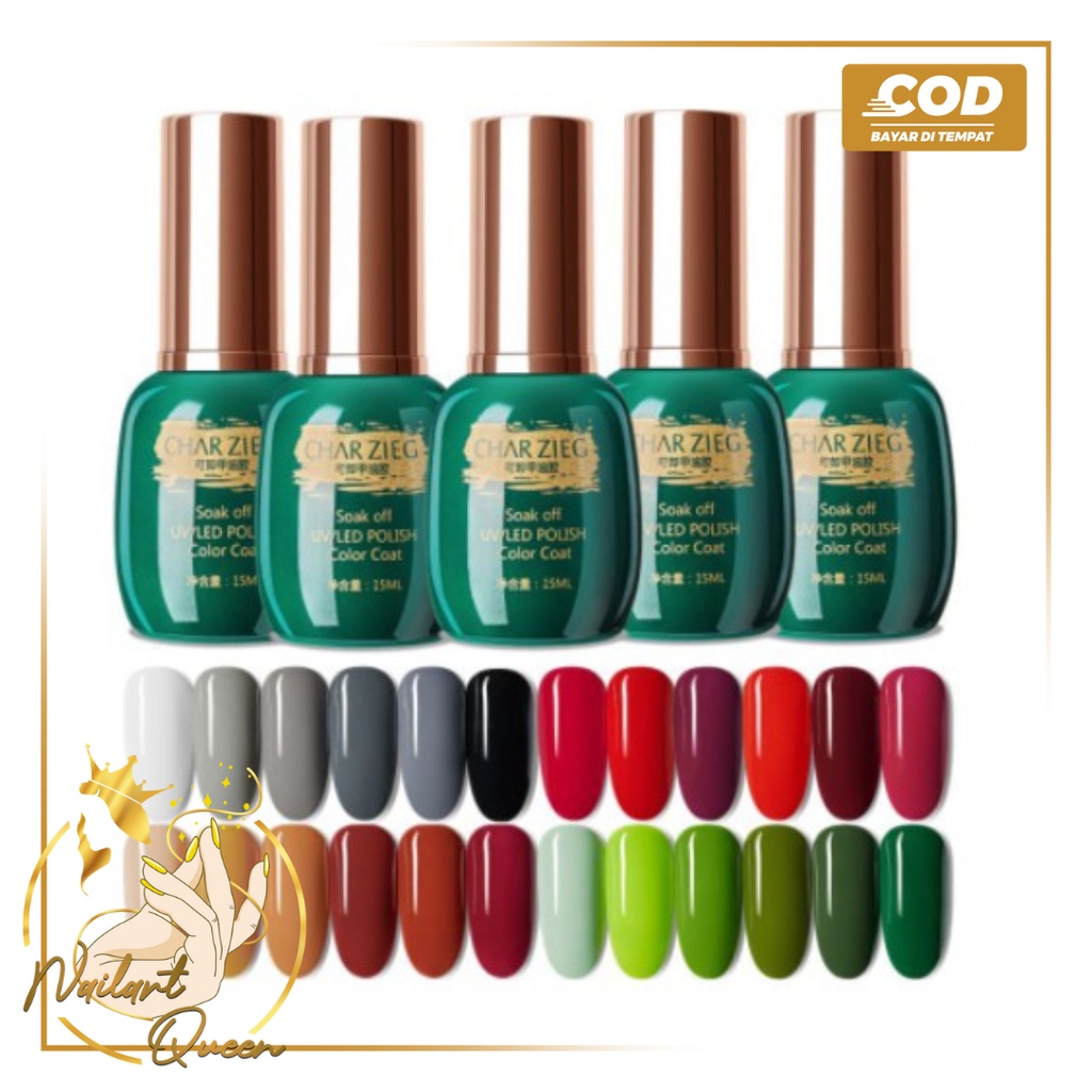 HOT PROMO KUTEK CHARZIEG UV GEL NAIL POLISH KODE 040-072