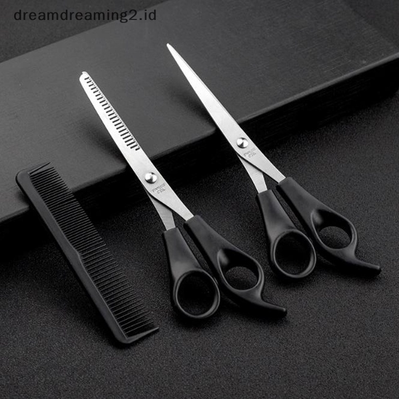 (drea) Gunting Penipis Hair Cutg Shears Set Hairdressing Salon Profesional/Barber //