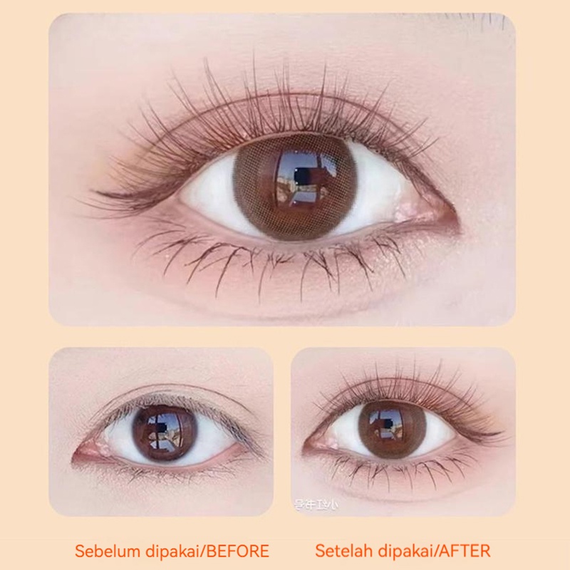 Coklat   Bulu Mata Palsu Pilih Varian Peri - Bulu Mata Palsu Udara Mata Manga Ekstensi Bulu Mata Palsu Korea Pita Bening Riasan Nude Alami Goblin