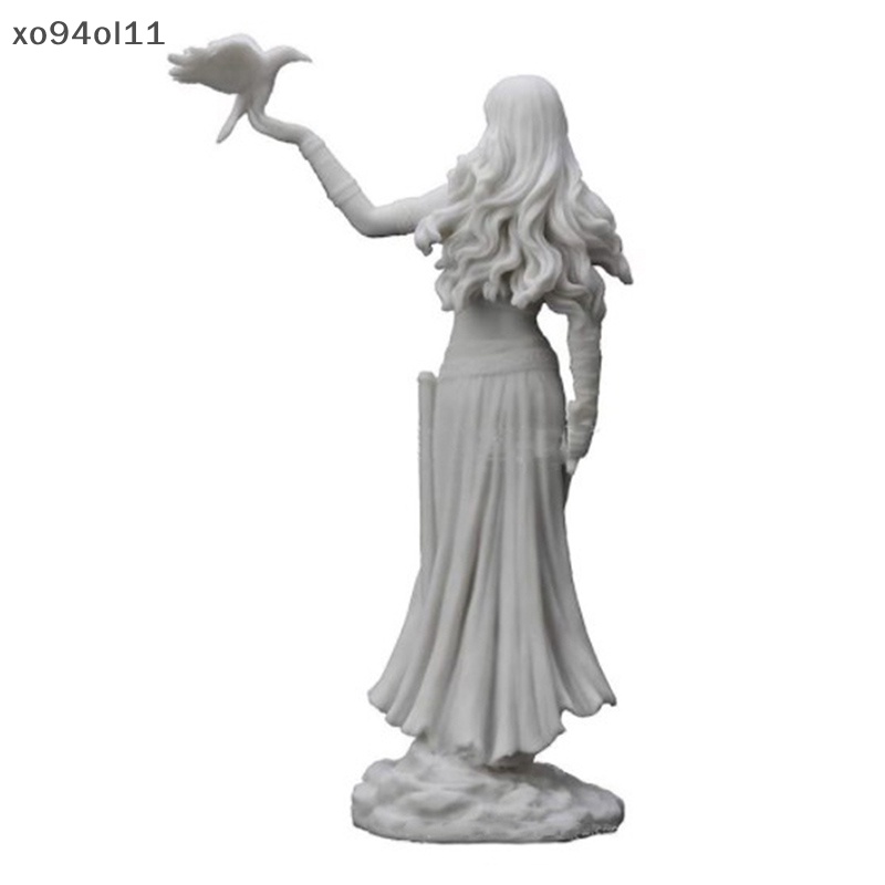Xo Resin Statues Morrigan The Celtic Goddess Of Battle Dengan Crow &amp; Statue OL