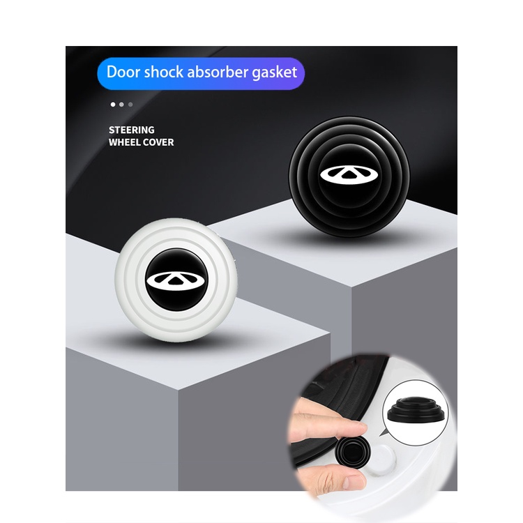 Stiker Buffer Silent Pad Silikon Anti-Tabrakan Pintu Mobil Untuk Chery Tiggo 8 7 6 4 3 5x Pro Arrizo Omoda5 FX Fulwin Face QQ