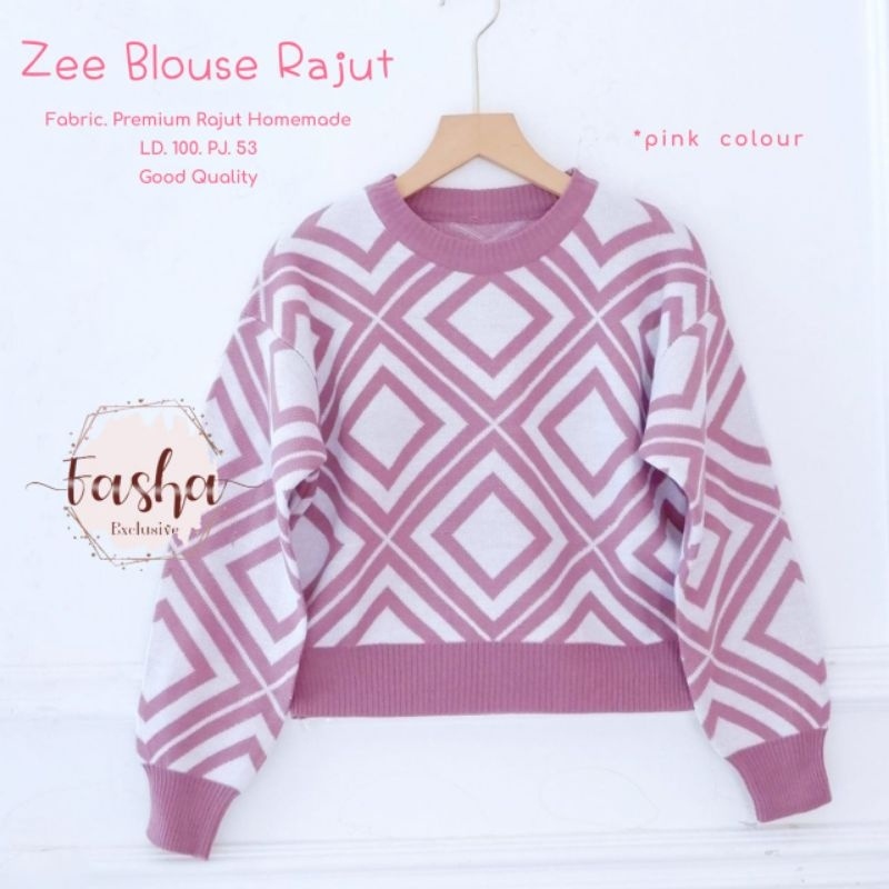 ZEE BLOUSE RAJUT ORI FAHSA | Premium Rajut handmade