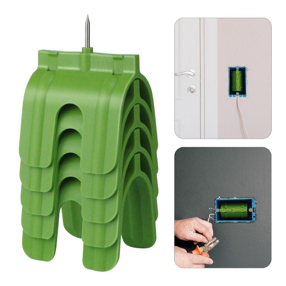 Populer 5Pcs Alat Penanda Soket Green Buddy Tools Outdoor Drywall Outlet Marker Untuk Pemasangan Drywall