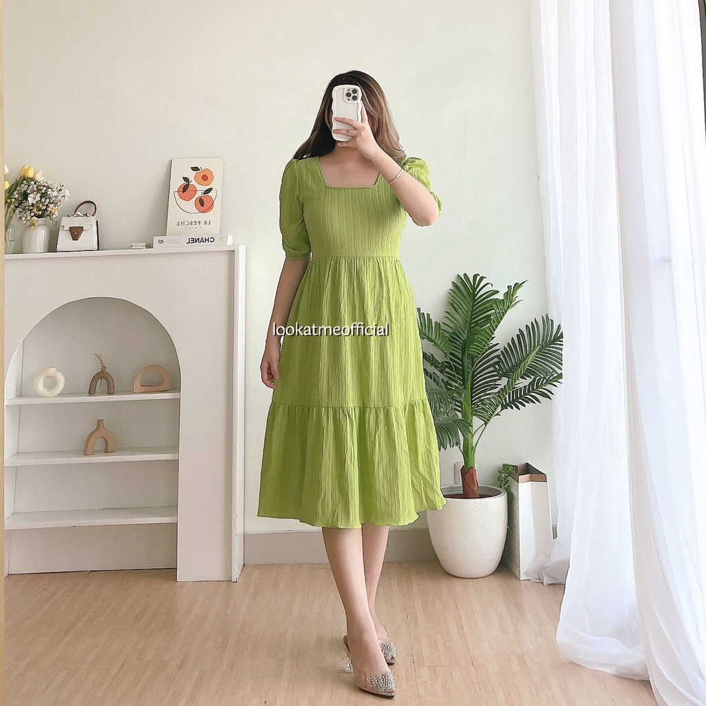 DARANIA STORE • Vivian Dress Korean Bahan Baby Crush