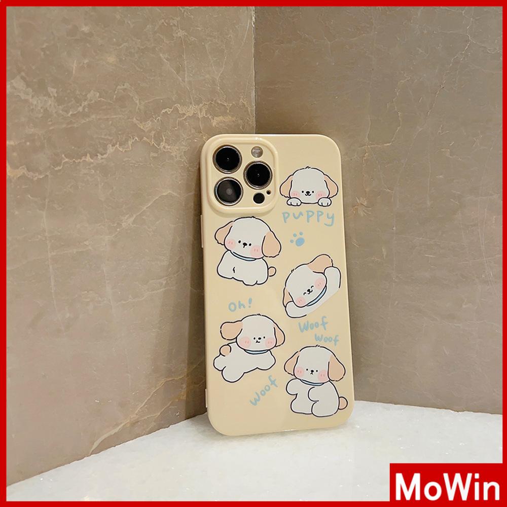 Case iPhone 14 Pro Max iPhone Case Lembut Mengkilap Lembut Film TPU Tahan Guncangan Kamera Case Perlindungan Anak Anjing Lucu Kompatibel dengan iPhone 13 Pro Max 12 Pro Max 11 Xr Xs Max 7Plus 8Plus