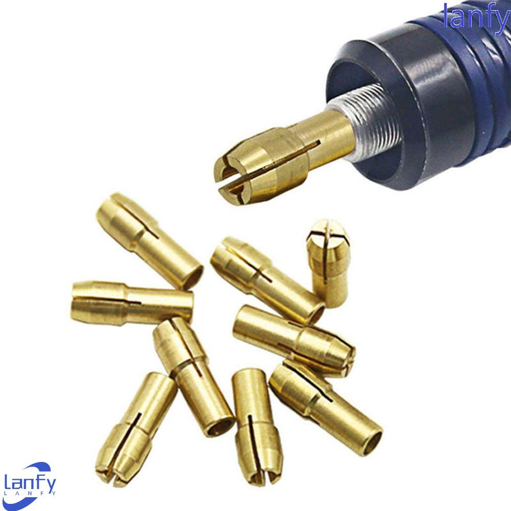 Lanfy Bor Chucks 7pcs /set Tiga Cabang Mini Gerinda Elektrik Aksesoris Untuk Motor Elektrik Shaft Rotary Tool Drill Bit Tool