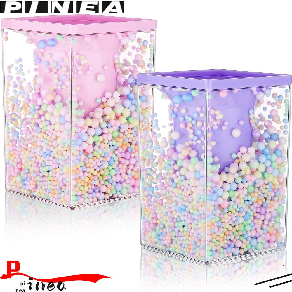 Nanas 2pcs Crystal Pen Holder Meja Siswa Brush Makeup Pot Pensil