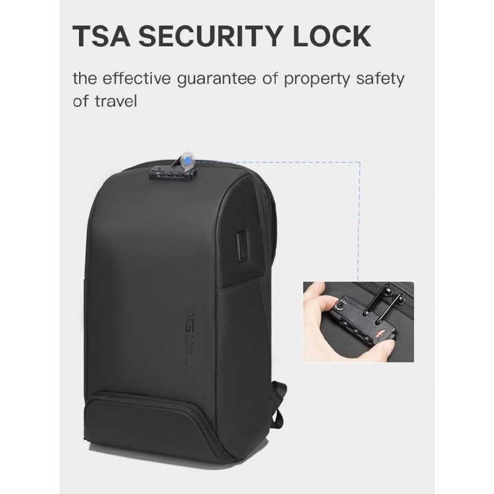 25 BANGE BG-7276 - Stylish Anti-Theft Waterproof TSA Lock Laptop Backpack