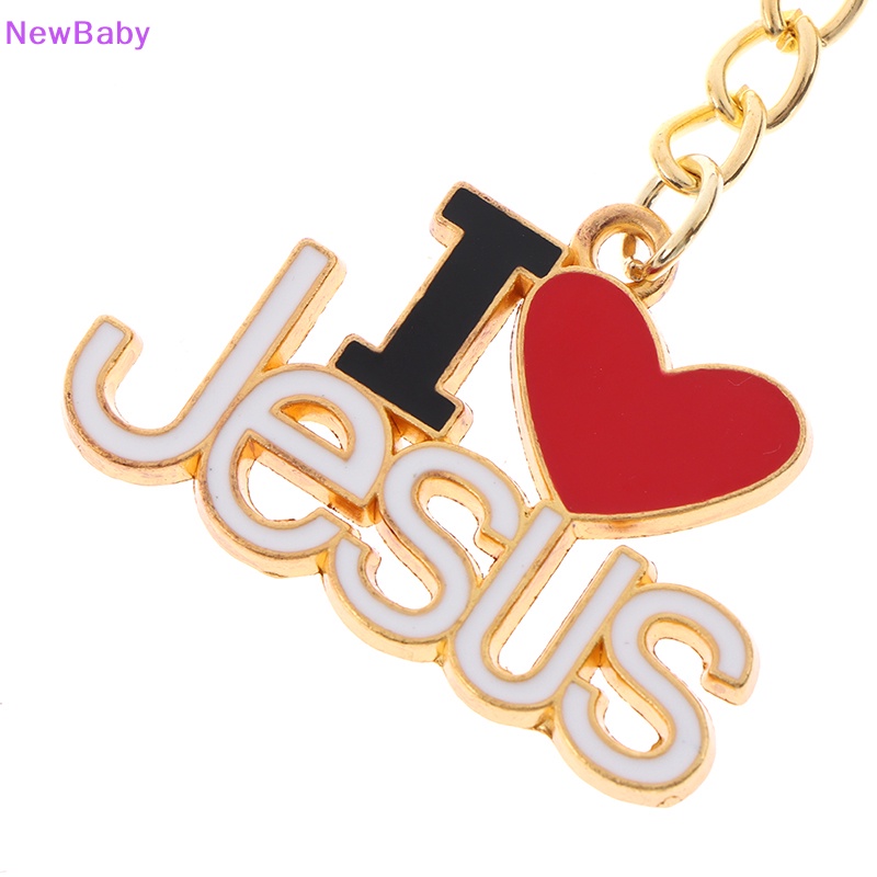 Newbaby 1pc Agama Jesus I Love Jesus Key Gantungan Kunci Mobil ID