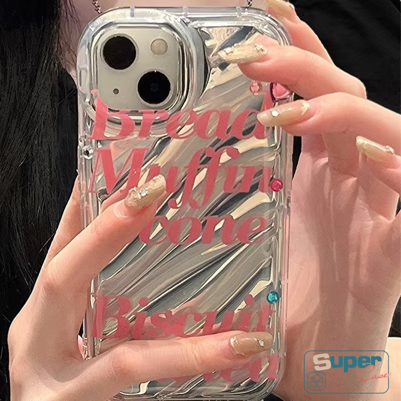 IPHONE 3d Stereo Corrugation Fashion Mewah Sederhana Surat Telepon Case Kompatibel Untuk Iphone14 7Plus XR 11 13 12 Pro MAX X7 8 6 6S Plus XS MAX SE 2020kartu Warna Dazzle Kreatif Case