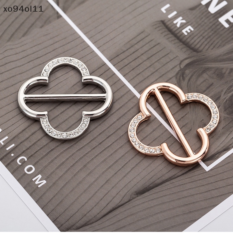 Xo Syal Gesper Tujuan Ganda al Perhiasan Fashion Berlian Imitasi Syal Klip Syal Elegan Gesper Pinggang Untuk Kaos Sweater Kemeja Sifon Syal Dan Aksesoris Pakaian OL