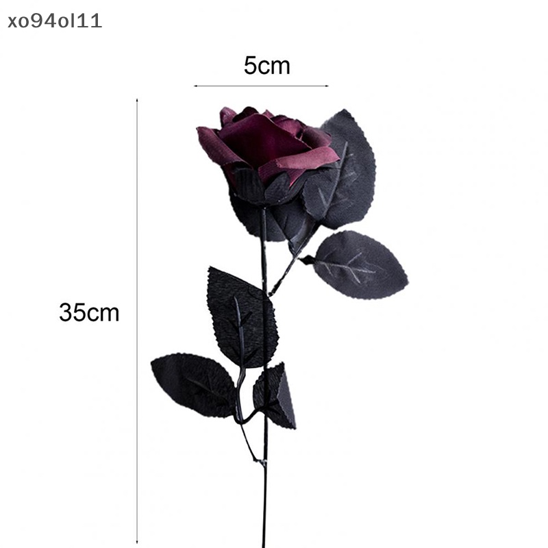 Xo Gothic Black Rose Bunga Buatan Bunga Simulasi Valene Roses Flowers OL