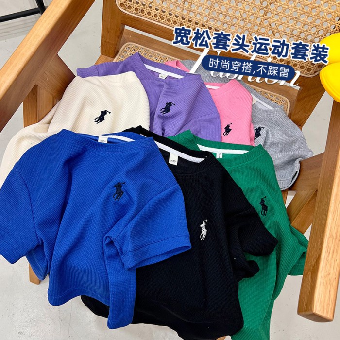 Polo ralph set anak perempuan umur 3-8 tahun/ Polo set anak import