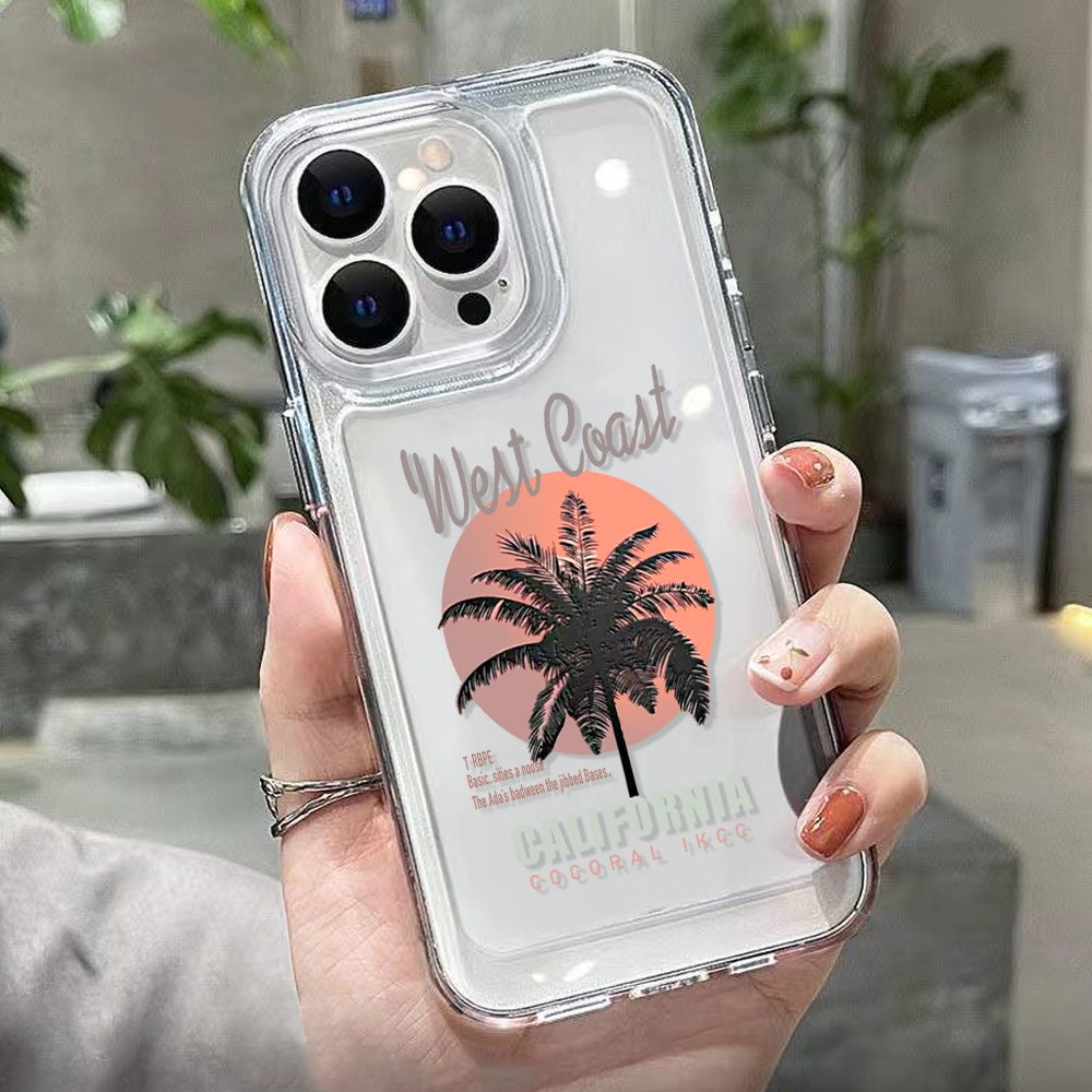 West Coast Tree Case Untuk Oppo Realme C21 C21Y C11 C2 C20 C25Y C11 C15 C30 C31 C35 C55 10 Pro 9i 9Pro Q5i V23 V11 Reno 8 7 6Pro 5G 4SE Find X5 X5Pro Akrilik Space TPU Belakang Sarung