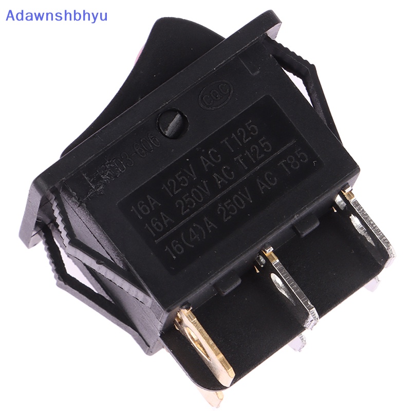 Adhyu KCD3-606 Saklar Rocker Ganda Dengan Lampu ON/OFF 6Pin Power Button Switch Electric Baking Pan Saklar Pemanas Listrik 16A~250V AC ID