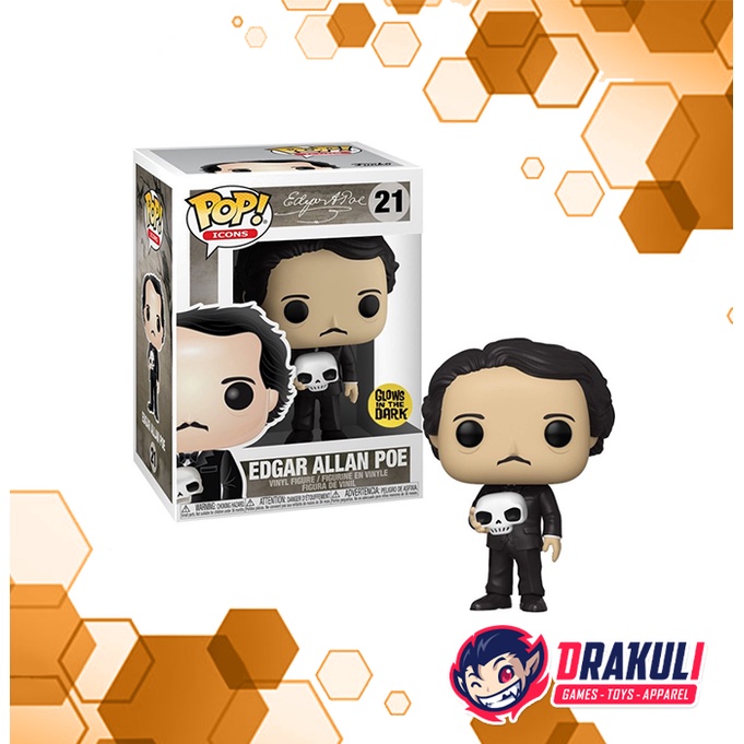 Toys Funko Pop Edgar Allan Poe Glows - STANDARD