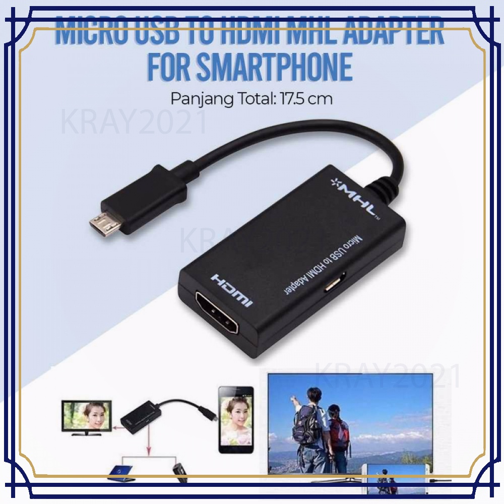 Micro USB to HDMI MHL Adapter for Smartphone HD664