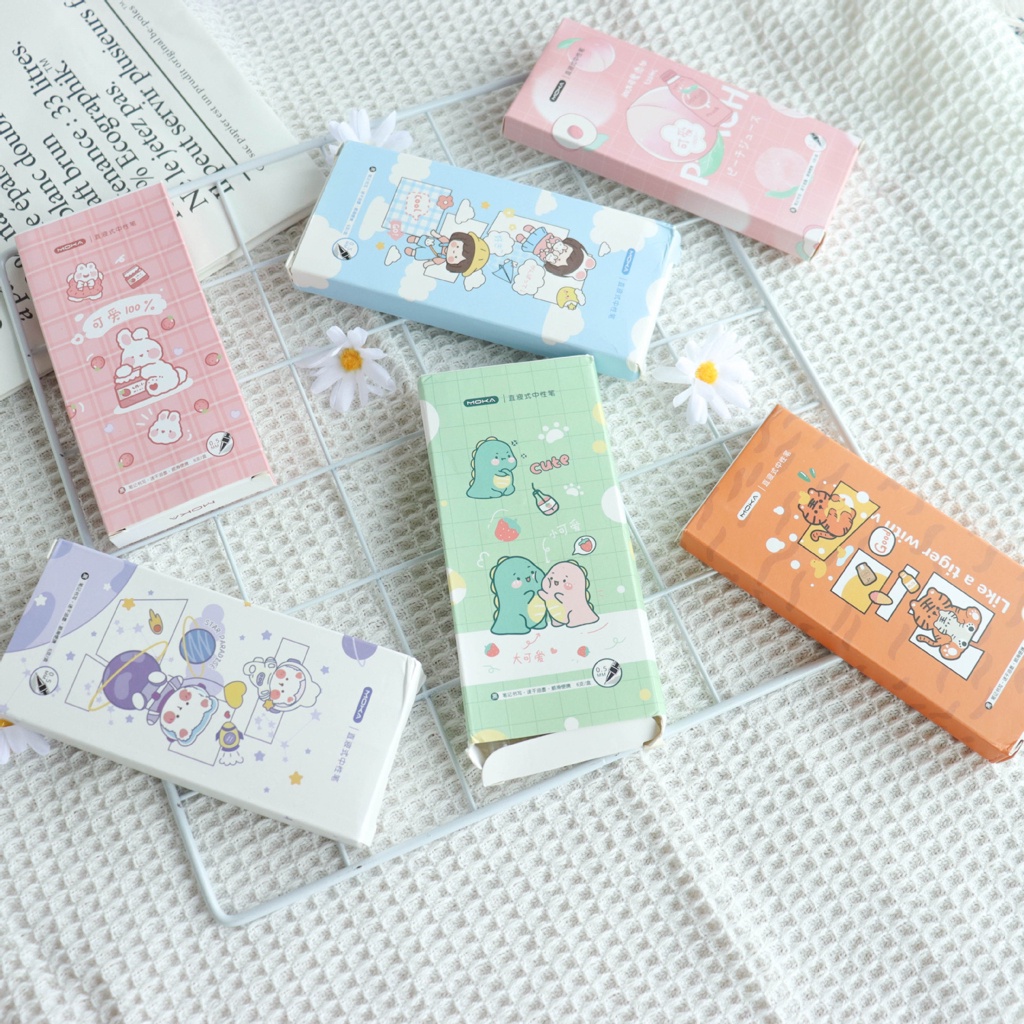 

NV572 Pulpen Motif Isi 6pcs 0.5MM / Pena Gel Karakter Lucu / Pen