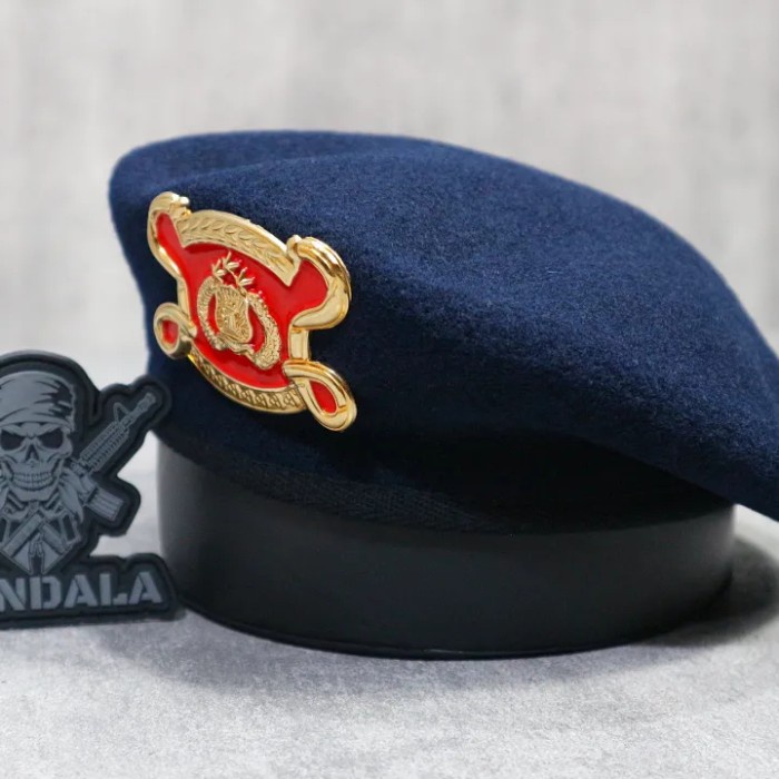 Baret Polri / Baret sabhara / Baret Brimob / Baret provost camel - BRIMOB, 60