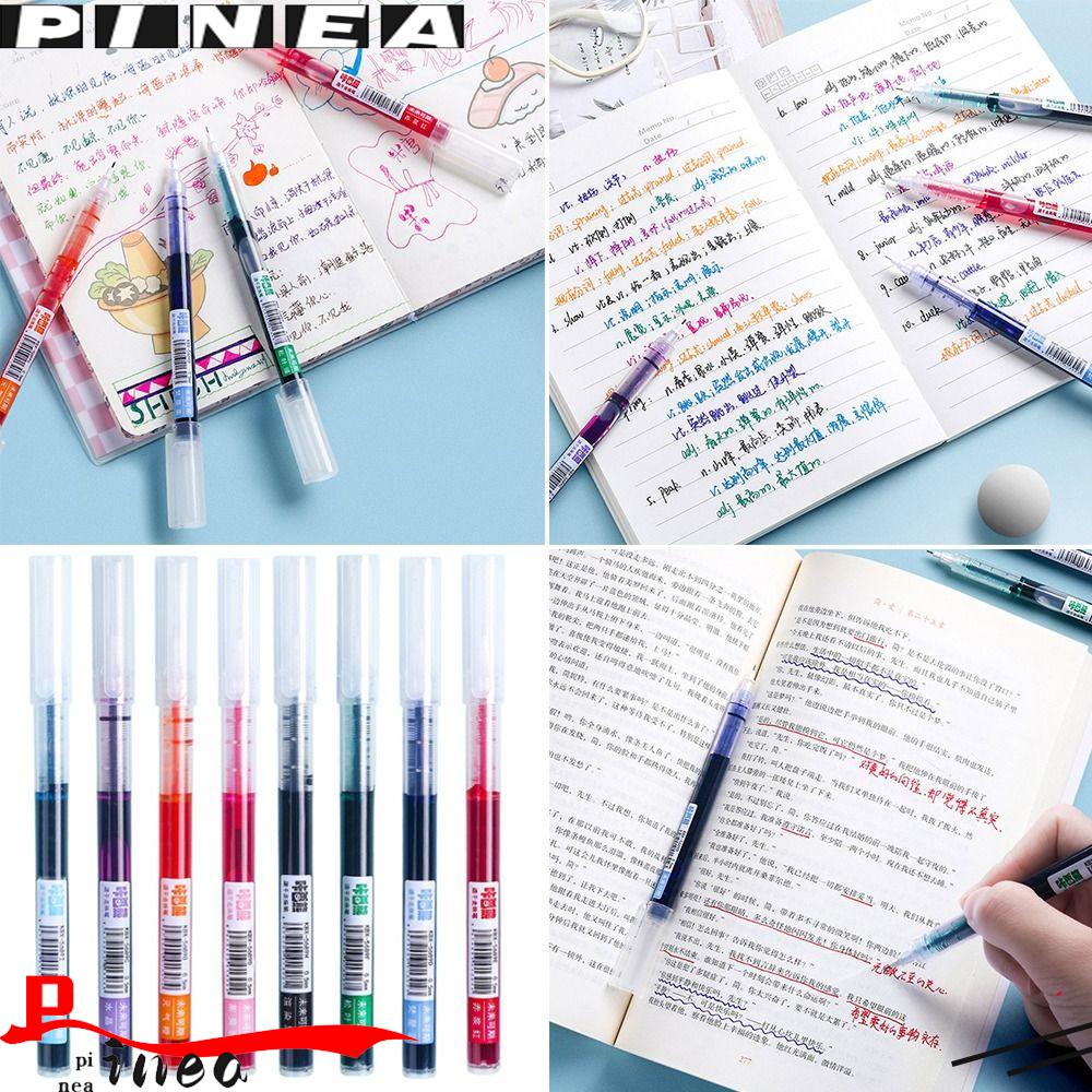 Nanas 8warna /Set Gel Pulpen Hadiah Siswa Alat Tulis Kreatif Pena Netral