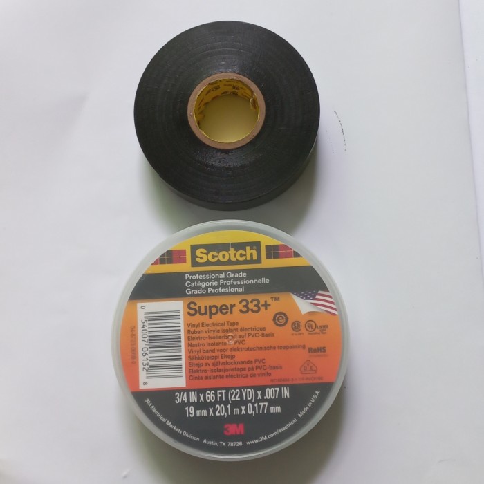 

iSolasi Listrik 3M Scotch Super 33+ Vinyl Electrical Tape Hitam