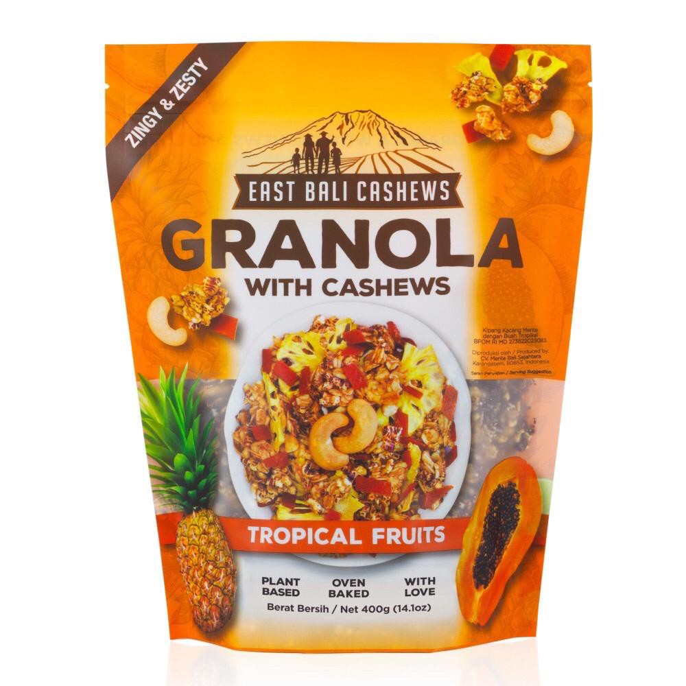 

East Bali Cashews Granola Tropical Fruits 400gr