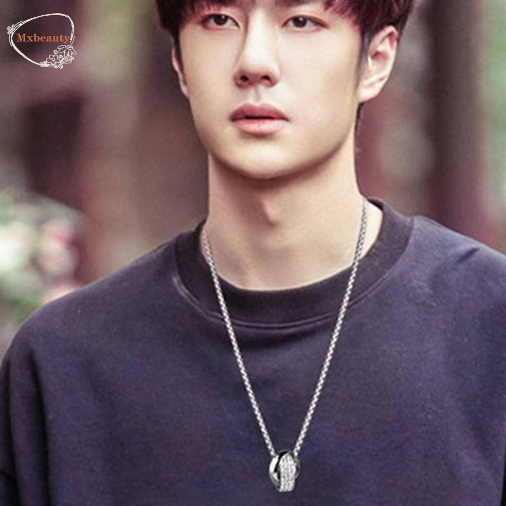 Mxbeauty Cincin Ganda Liontin Kalung Fashion Kepribadian Hadiah Klavikula Rantai Tembaga Rantai Tulang Ular Perhiasan Aksesoris