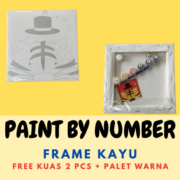 Paint By Number Kanvas Lukis Canvas DIY Painting PART 2