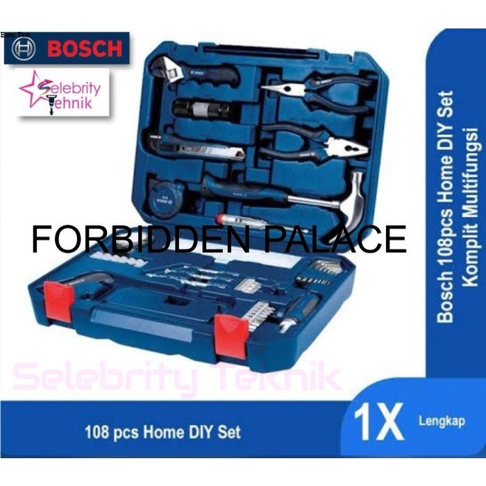 Dijual Tool Kit Multi Function 108 Pcs Bosch / ToolKit Set Bosch / Tool Set UIL984
