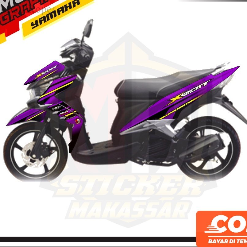 Stiker Striping Decal Variasi Aksesoris Emblem     XEON RC