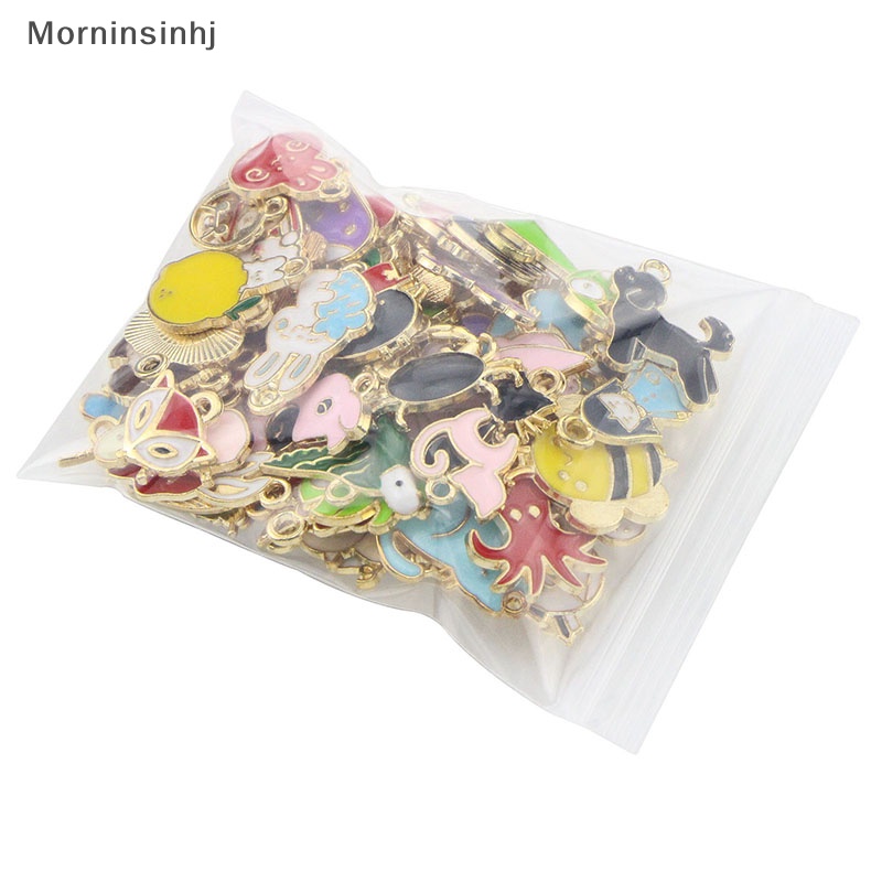 Mornin 80Pcs Hewan DIY Gelang ChPendant Aksesoris DIY Membuat Perhiasan Kalung id