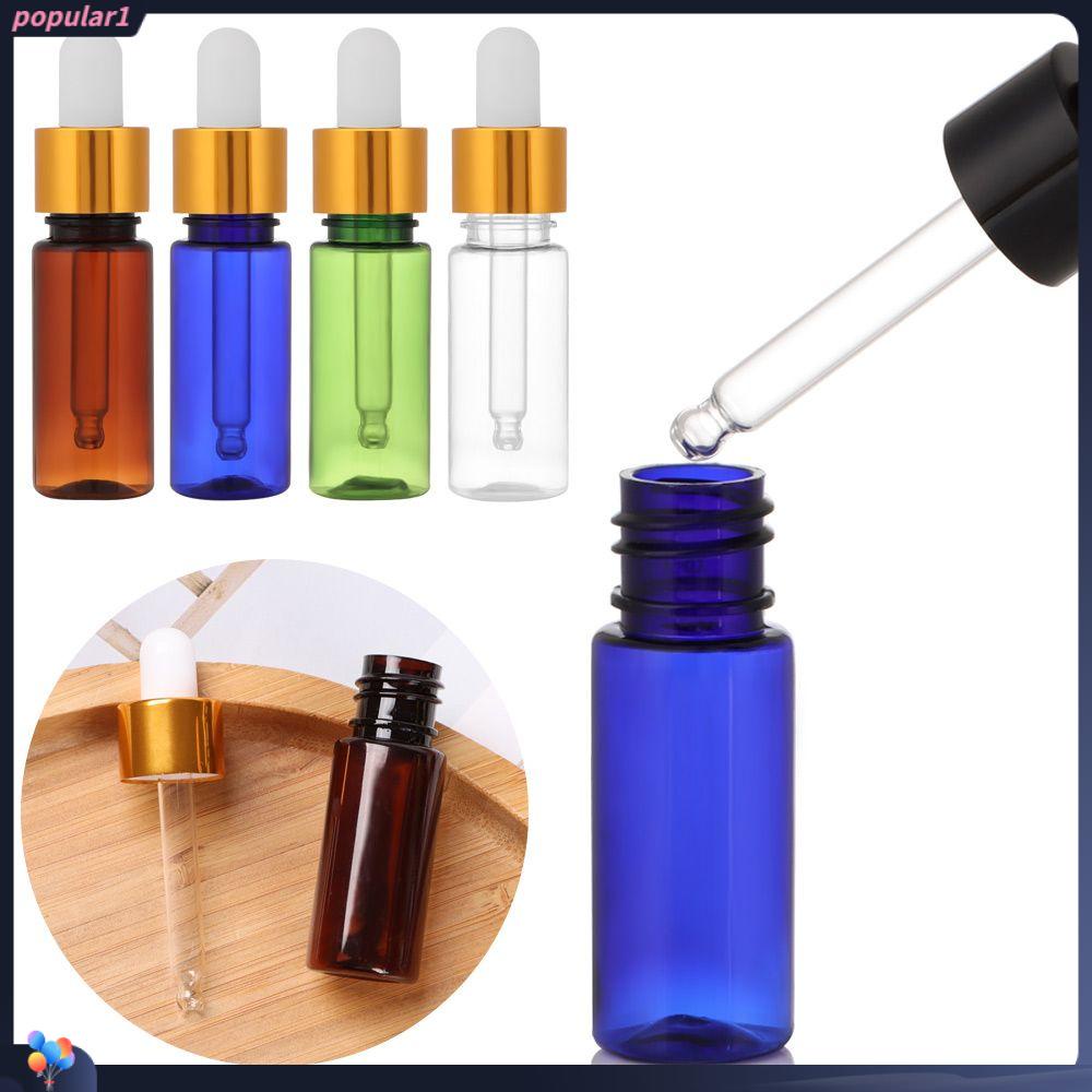 POPULAR Populer 1Pcs Botol Pipet PET Wadah Parfum Essential Oil Botol Toples Vial