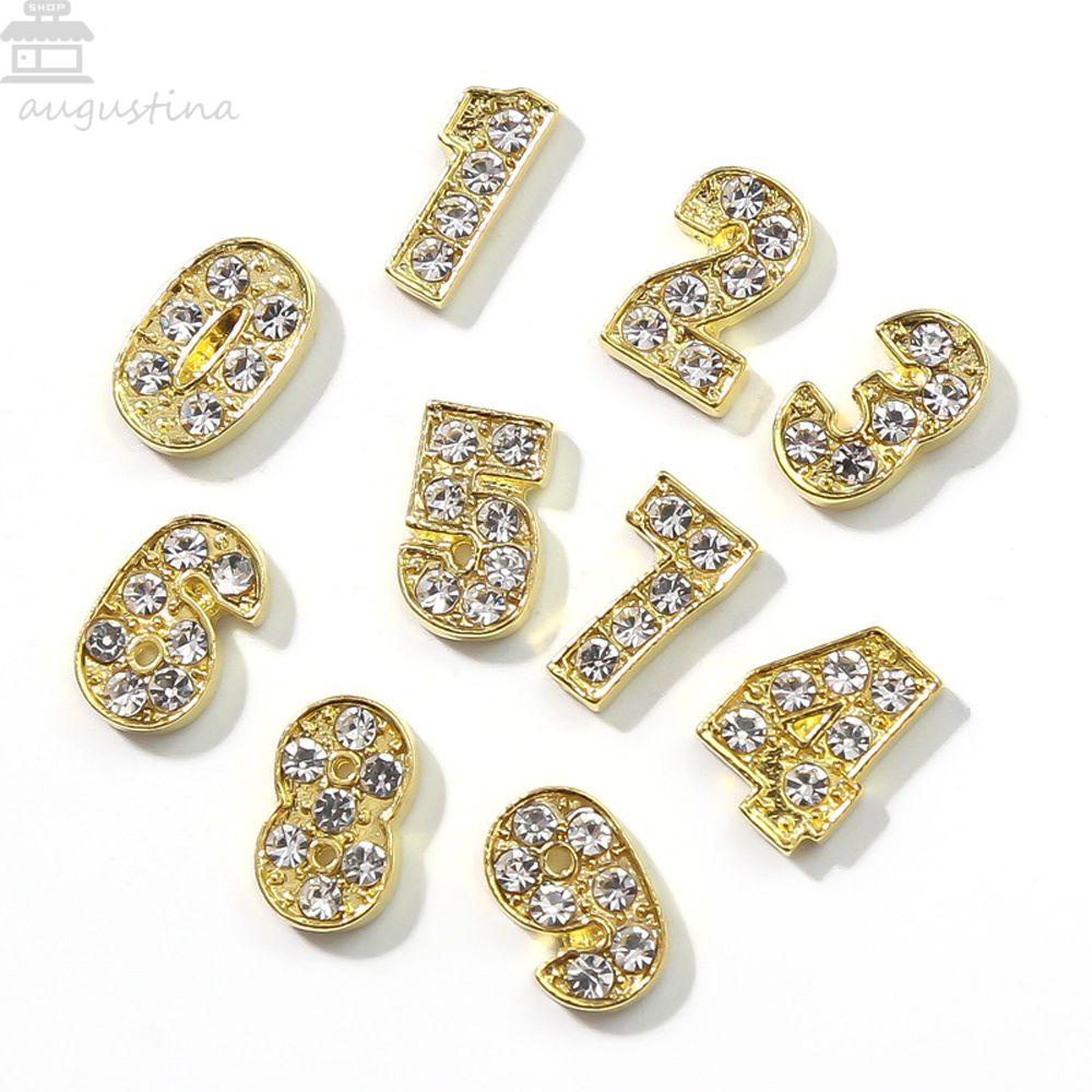 AUGUSTINA Agustina Nail Art Dekorasi Wanita Fashion Nail Drills Hiasan Kuku 3D Nail Jewelry