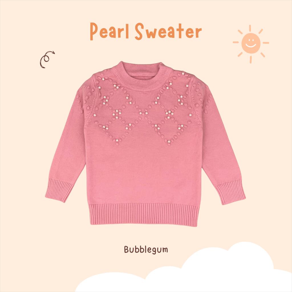 Pearl Sweater Knit Anak Perempuan Usia 1-4 Tahun Sweater Anak Lucu Jaket Rajut Anak Sweater Import Anak