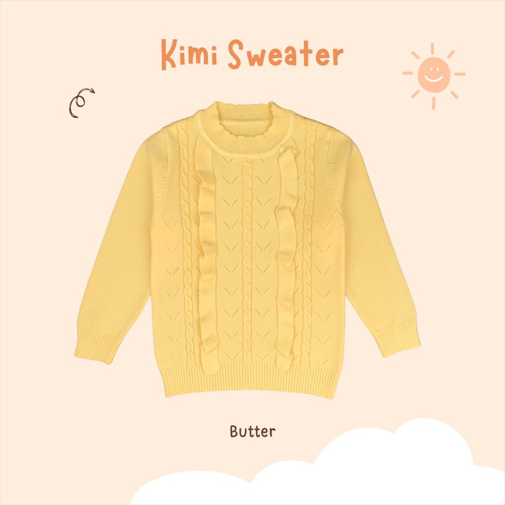 Kimi Sweater Knit Anak Perempuan Usia 1-4 Tahun Sweater Korea Lucu Jaket Rajut Anak Sweater Anak Import