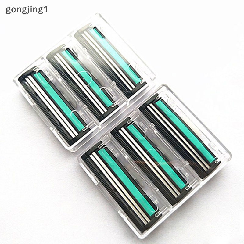 Ggg 15xTravel Set Handle Pisau Cukur Silet Pengaman Dapat Diganti Double Blade ID