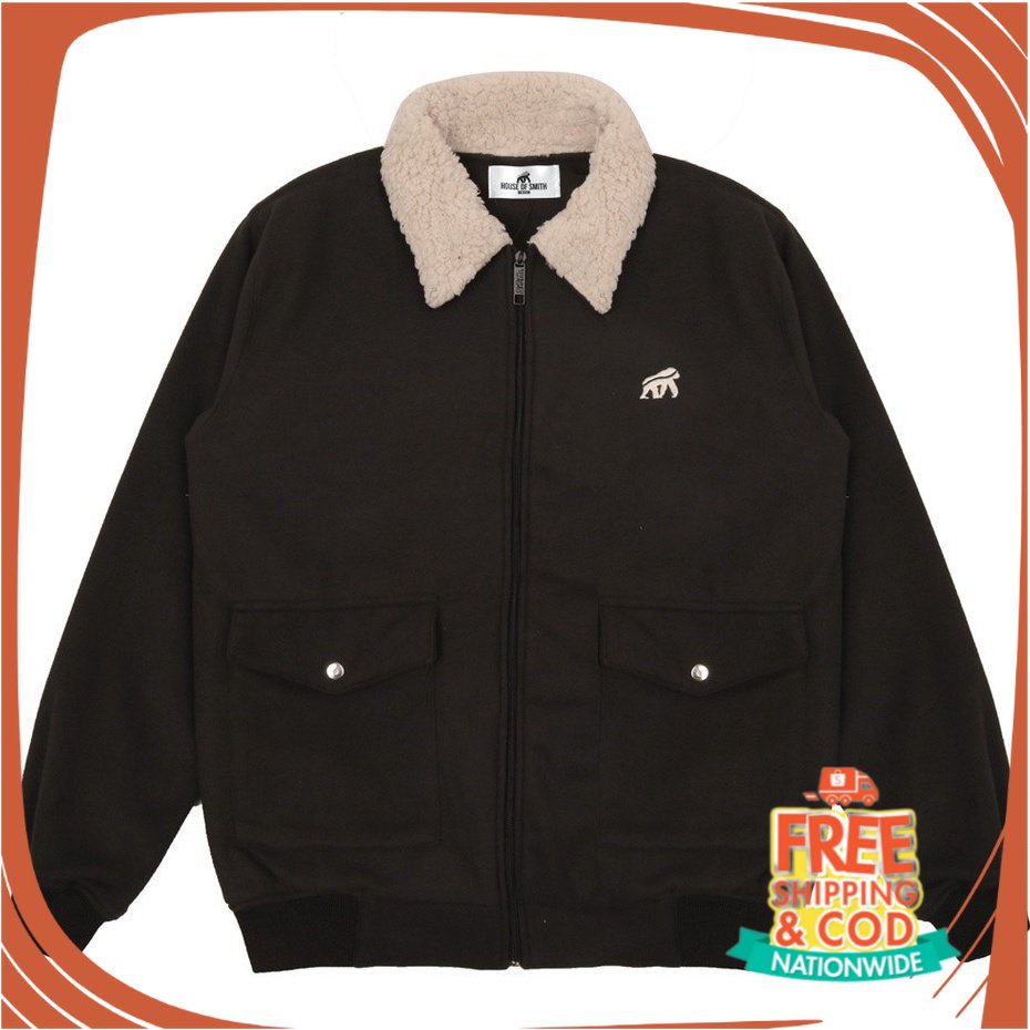 JAKET OOTD KONSER OOTD CAFE/ Jacket House Of smith - LASKET - CASUAL PRIA - JAKET BULU