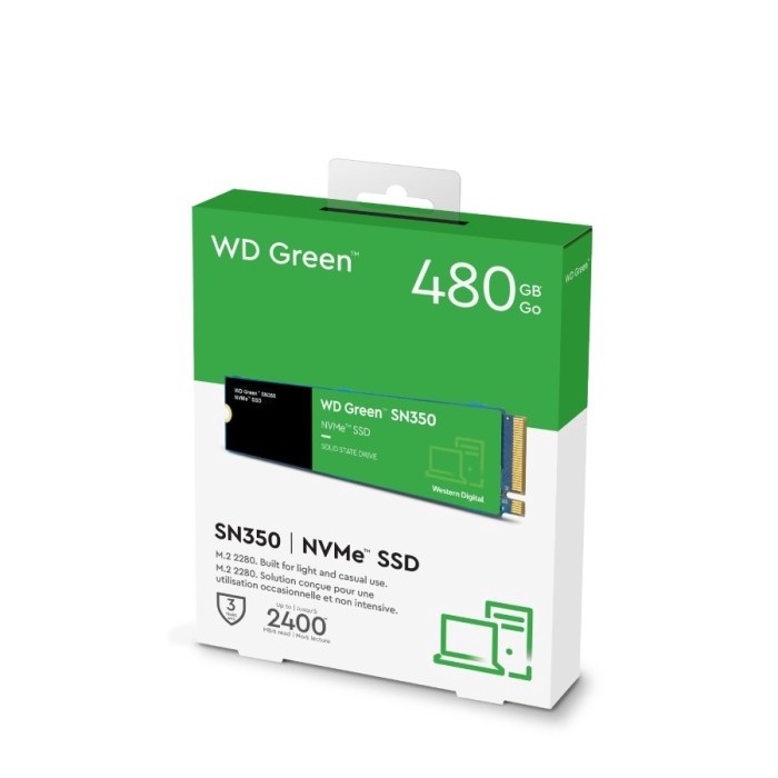 SSD WD Green SN350 480GB M.2 2280 NVMe PCIe