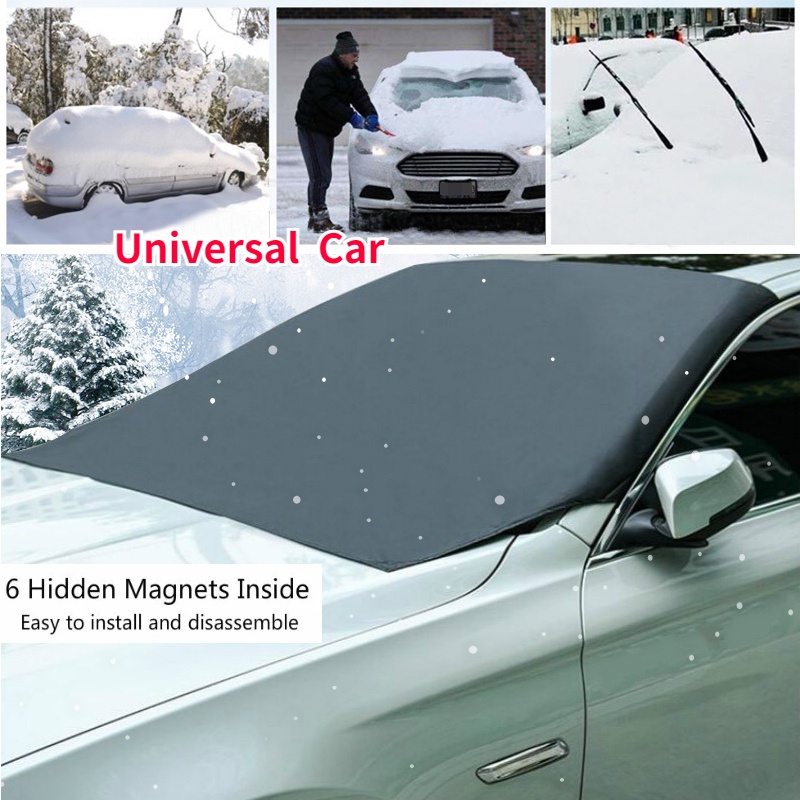 Universal Car Magnetic Sunshade Cover Kaca Depan Mobil Salju Sun Shade Waterproof Pelindung Cover Car Front Windscreen Cover